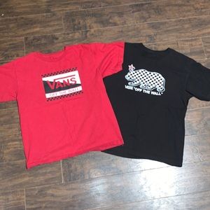 red and black vans t shirts